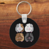 Vier Schweine Schlüsselanhänger (Vorderseite)