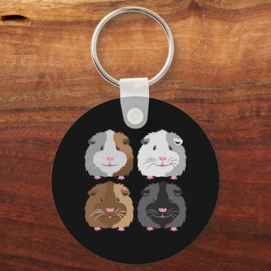 Vier Schweine Schlüsselanhänger (Vorderseite)