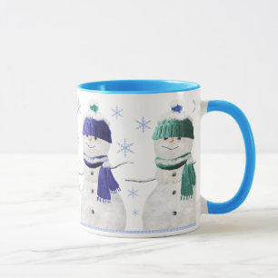 Vier Snowmen-WeihnachtsTasse Tasse