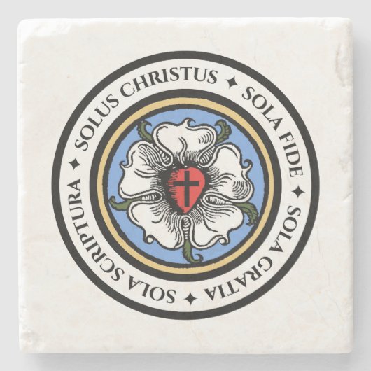 Vier Sola Steinuntersetzer (Vorderseite)