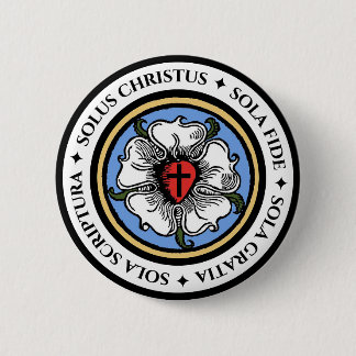 Vier Solas - Lutheran Button