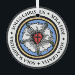 Vier Solas - Lutheran Ornament Aus Glas<br><div class="desc">Das ist das perfekte Geschenk für den Lutheraner in deinem Leben!</div>