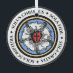 Vier Solas - Lutheran Ornament Aus Glas<br><div class="desc">Das ist das perfekte Geschenk für den Lutheraner in deinem Leben!</div>