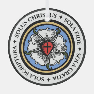 Vier Solas - Lutheran Ornament Aus Glas