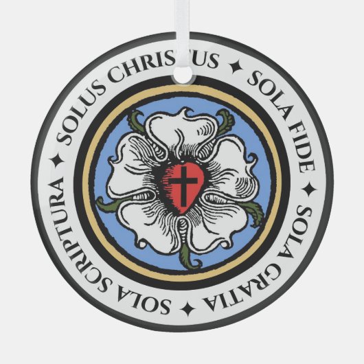 Vier Solas - Lutheran Ornament Aus Glas (Vorderseite)