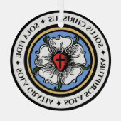 Vier Solas - Lutheran Ornament Aus Glas (Rückseite)