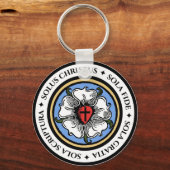 Vier Solas - Lutheran Schlüsselanhänger (Vorderseite)