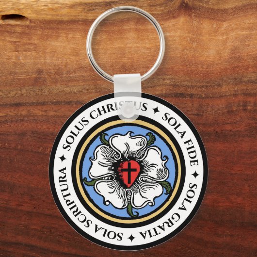 Vier Solas - Lutheran Schlüsselanhänger (Vorderseite)