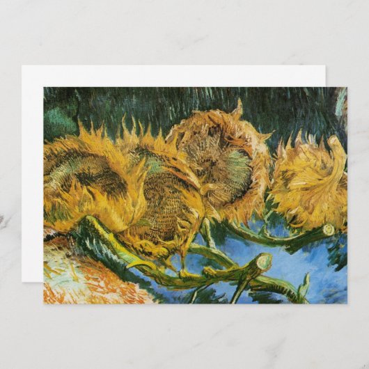 Vier Sonnenblumen schneiden von Vincent van Gogh (Vorne/Hinten)