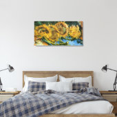 Vier Sonnenblumen schneiden von Vincent van Gogh Leinwanddruck (Insitu (Schlafzimmer))