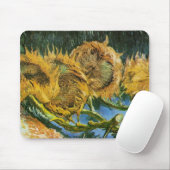 Vier Sonnenblumen schneiden von Vincent van Gogh Mousepad (Mit Mouse)