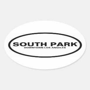 VIER "South Park", Downtown LA Ovaler Aufkleber