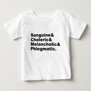 Vier Späße Sanguine Choleric Melancholic Phlegm Baby T-shirt