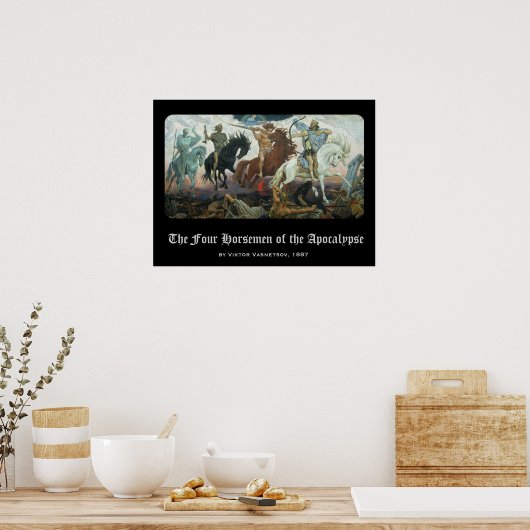 Vier Sperma der Apokalypse Poster (Küche)