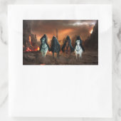 Vier Sperma der Apokalypse Rechteckiger Aufkleber (Tasche)