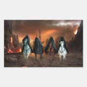 Vier Sperma der Apokalypse Rechteckiger Aufkleber (Vorderseite)