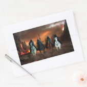 Vier Sperma der Apokalypse Rechteckiger Aufkleber (Umschlag)