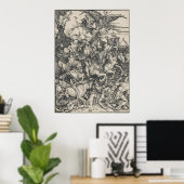 Vier Sperma der Apokalypse von Durer Poster (Heimbüro)
