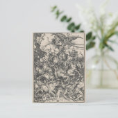 Vier Sperma der Apokalypse von Durer Postkarte (Stehend Vorderseite)