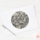 Vier Sperma der Apokalypse von Durer Runder Aufkleber (Umschlag)