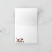 Vier spielerische Kätzchen Faltkarte Einladung (Innenseite)