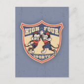 Vier Sportarten Postkarte (Vorderseite)