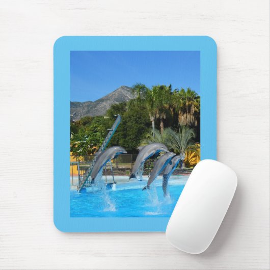 Vier springende Delphine Mousepad (Mit Mouse)