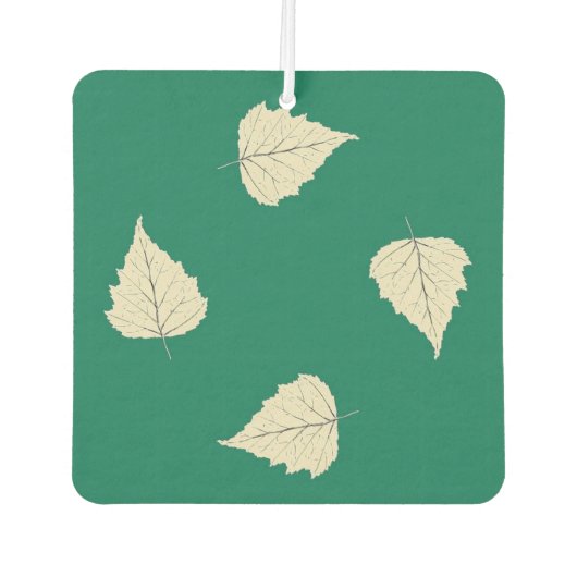 Vier Square Birch Blätter Air Freshener Autolufterfrischer (Vorderseite)