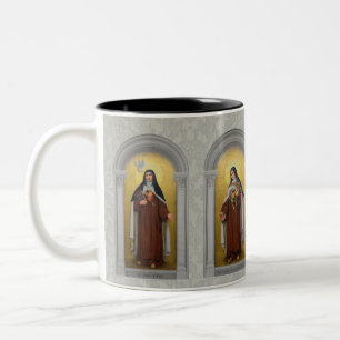 VIER ST TERESA THERESE CARMELITES ZWEIFARBIGE TASSE