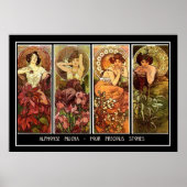 Vier Steine drucken Poster (Vorne)