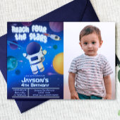 Vier Sterne erreichen - Weltraum Einladung