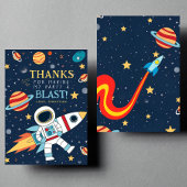 Vier Sterne Weltraum Geburtstag Vielen Dank Dankeskarte