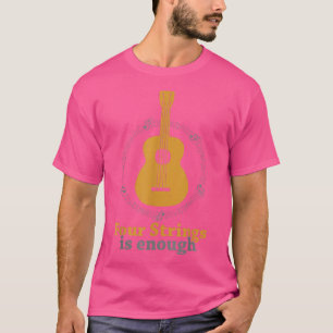 Vier Streicher sind genug Ukulele Player Gitarre U T-Shirt