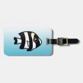 Vier Streifen Damselfish Gepäckanhänger (Vorderseite horizontal)