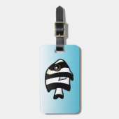 Vier Streifen Damselfish Gepäckanhänger (Vorderseite vertikal)