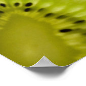 Vier Stücke Kiwi in Scheiben Poster (Ecke)