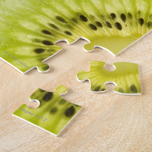 Vier Stücke Kiwi in Scheiben Puzzle (Seite)
