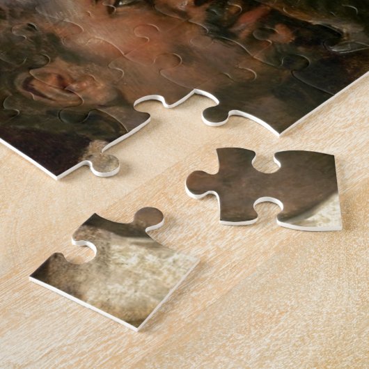 Vier Studien eines Kopfes festmachen Puzzle (Seite)