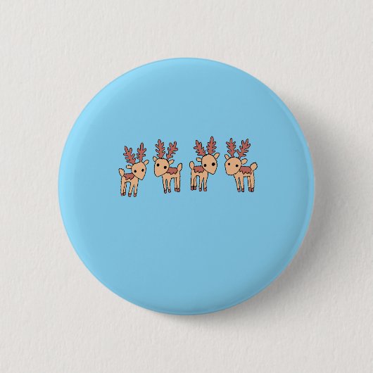 Vier super einfache Hirsch-Taste Button (Vorderseite)