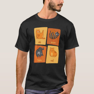 Vier süße Katzen Kätzchen Katzenliebhaber T-Shirt