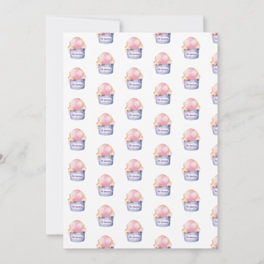 Vier Süßeis-LKW zum Geburtstag Einladung (Rückseite)