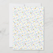 VIER Sweet Donut Girls 4. Geburtstag Einladung (Rückseite)