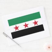 VIER Syrien-Flagge Rechteckiger Aufkleber (Umschlag)