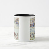 Vier Szenen vom Burenkrieg, von einem Sketchbook, Tasse (Zentrum)