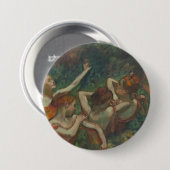 Vier Tänzer, beeindruckendes Gemälde, Edgar Degas Button (Vorne & Hinten)