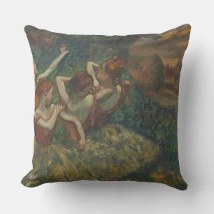Vier Tänzer, beeindruckendes Gemälde, Edgar Degas Kissen