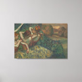 Vier Tänzer, beeindruckendes Gemälde, Edgar Degas Leinwanddruck (Vorderseite)