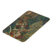 Vier Tänzer, beeindruckendes Gemälde, Edgar Degas Magnet (Linke Seite)