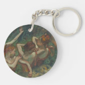 Vier Tänzer, beeindruckendes Gemälde, Edgar Degas Schlüsselanhänger (Rückseite)