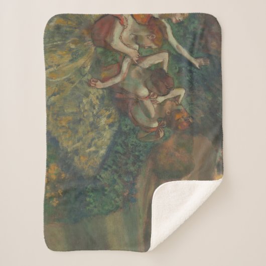 Vier Tänzer, beeindruckendes Gemälde, Edgar Degas Sherpadecke (Vorderseite)